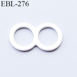 double anneau métallique 6 mm  blanc  brillant laqué pour soutien gorge diamètre intérieur 6 mm prix à l'unité haut de gamme
