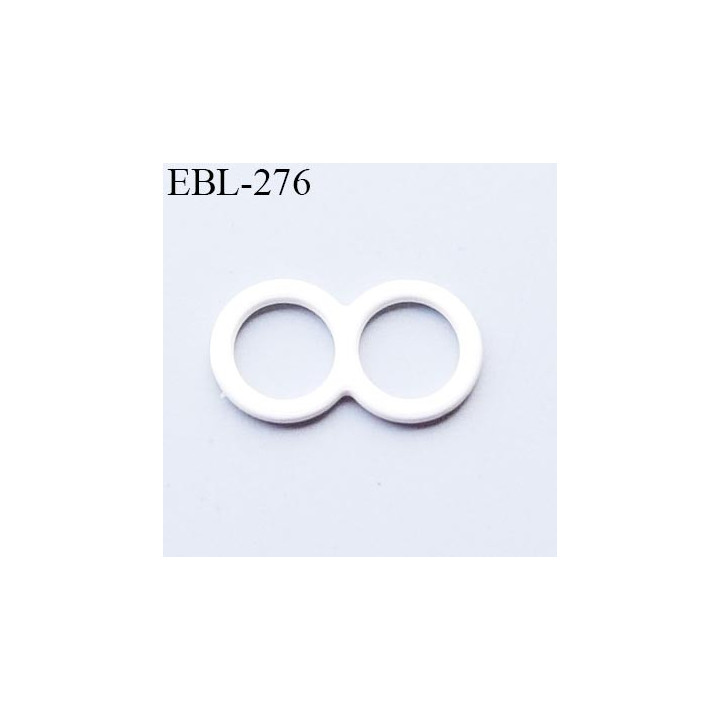 double anneau métallique 6 mm  blanc  brillant laqué pour soutien gorge diamètre intérieur 6 mm prix à l'unité haut de gamme