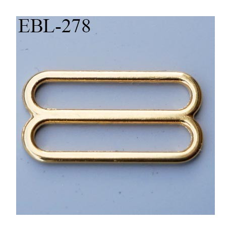 boucle de réglage 18 mm réglette métal couleur doré or brillant pour soutien gorge largeur intérieur 18 mm haut de gamme