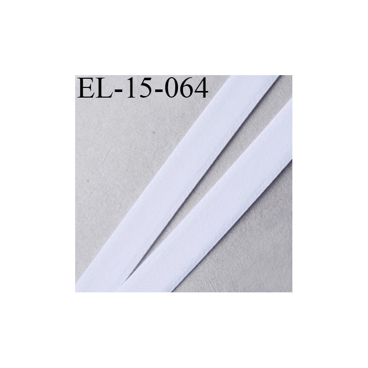 élastique sg ou lingerie 15 mm couleur blanc doux grande marque fabriqué en France largeur 15 mm prix au mètre
