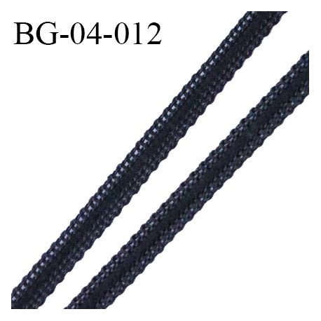 Galon Droit fil a plat 4 mm spécial lingerie couleur noir grande marque fabriqué en France très agréable au touché prix au mètre
