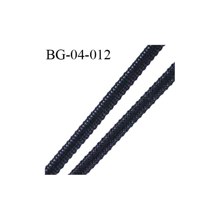 Galon Droit fil a plat 4 mm spécial lingerie couleur noir grande marque fabriqué en France très agréable au touché prix au mètre