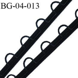 Galon Droit fil boutonnière 4 mm spécial lingerie couleur noir  fabriqué en France très agréable au touché prix au mètre