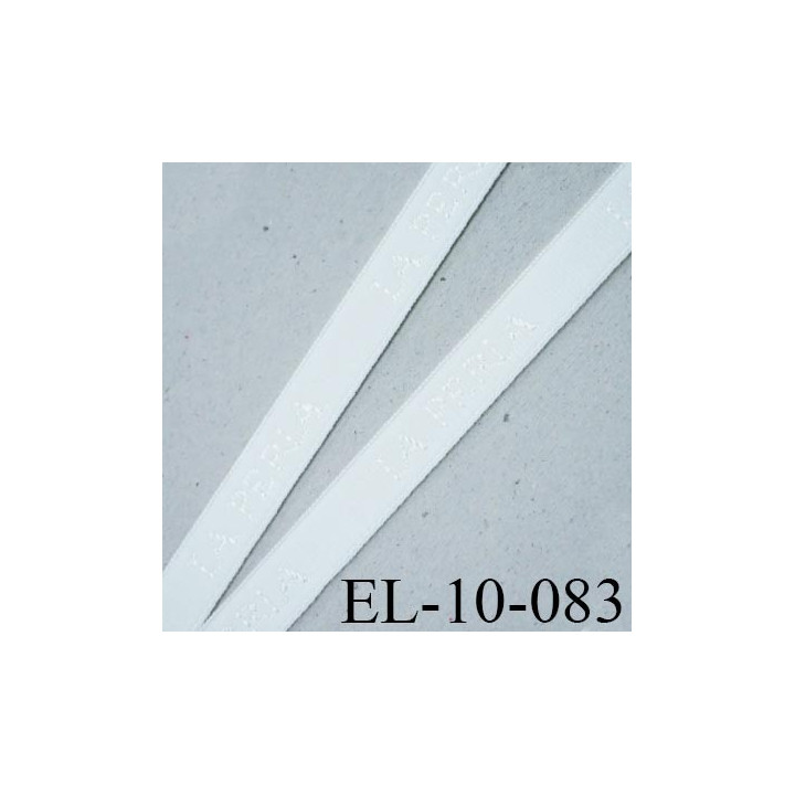 Elastique 10 mm lingerie SG couleur écru marqué la perla fabriqué France grande marque largeur 10 mm prix au mètre