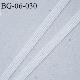 Droit fil a plat 6 mm spécial lingerie couleur ivoire grande marque fabriqué en France très  agréable au touché prix au mètre