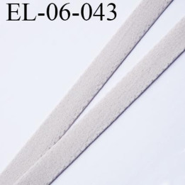 Elastique 6 mm fin style velours spécial lingerie polyamide élasthanne marron glacé fabriqué en France  6  mm prix au mètre