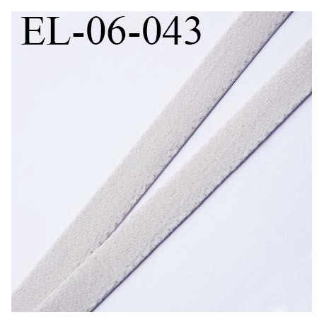 Elastique 6 mm fin style velours spécial lingerie polyamide élasthanne marron glacé fabriqué en France 6 mm prix au mètre