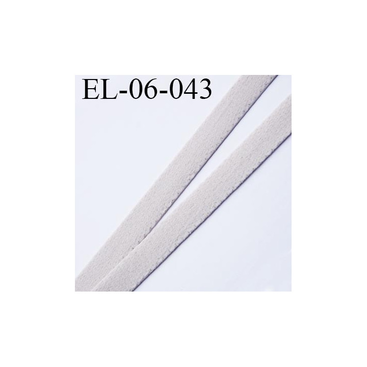 Elastique 6 mm fin style velours spécial lingerie polyamide élasthanne marron glacé fabriqué en France  6  mm prix au mètre