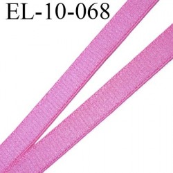 Elastique  10 mm plat lingerie couleur fraise brillant superbe  très belle qualité haut de gamme prix au mètre