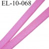 Elastique 10 mm plat lingerie couleur fraise brillant superbe très belle qualité haut de gamme prix au mètre