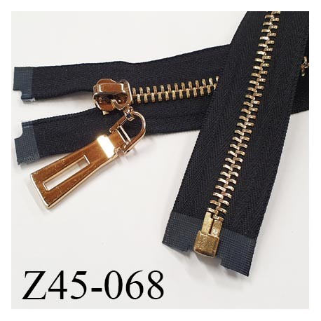 Fermeture zip à glissière en métal longueur 35 cm couleur noir séparable largeur 3.6 cm zip glissière largeur 7.5 mm