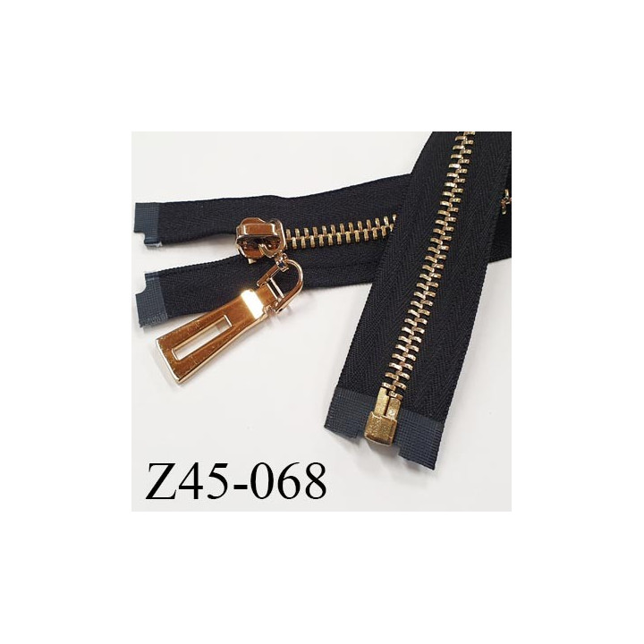 Fermeture zip à glissière en métal  longueur 35 cm couleur noir séparable  largeur 3.6 cm zip glissière largeur 7.5 mm