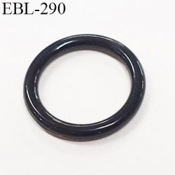 anneau de réglage 14 mm en pvc couleur noir diamètre intérieur 14 mm  diamètre extérieur 17.5 mm épaisseur 2 mm