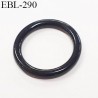 anneau de réglage 14 mm en pvc couleur noir diamètre intérieur 14 mm diamètre extérieur 17.5 mm épaisseur 2 mm