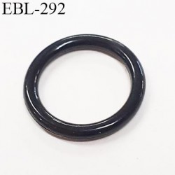 anneau de réglage 10 mm en pvc couleur noir diamètre intérieur 10 mm  diamètre extérieur 13 mm épaisseur 2 mm