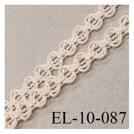 Elastique 10 mm lingerie SG couleur lin clair fabriqué France grande marque largeur 10 mm prix au mètre