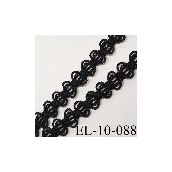 Elastique 10 mm lingerie SG couleur noir fabriqué France grande marque bonne élasticité largeur 10 mm prix au mètre