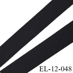 élastique lingerie 12 mm petit grain couleur noir grande marque fabriqué en France largeur 12 mm prix au mètre