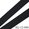 élastique lingerie 12 mm petit grain couleur noir grande marque fabriqué en France  largeur 12 mm  prix au mètre