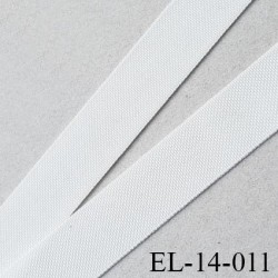 élastique lingerie 14 mm petit grain écru grande marque fabriqué en France polyamide élasthanne largeur 14 mm prix au mètre