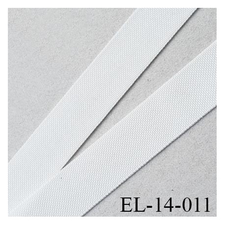 élastique lingerie 14 mm petit grain écru grande marque fabriqué en France polyamide élasthanne largeur 14 mm prix au mètre