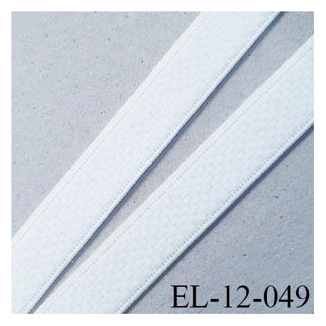 élastique lingerie 12 mm couleur naturel grande marque fabriqué en France style velours largeur 12 mm prix au mètre