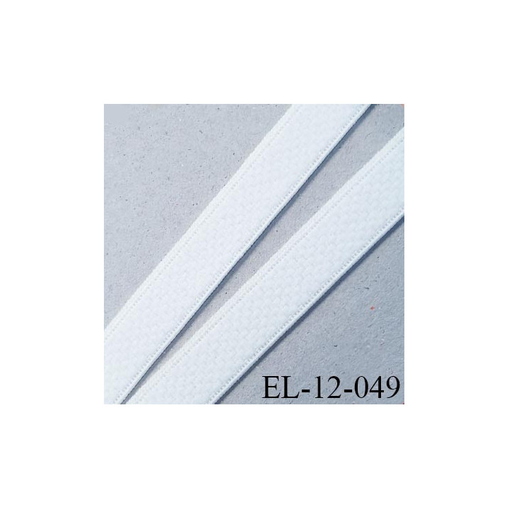 élastique lingerie 12 mm couleur naturel grande marque fabriqué en France style velours largeur 12 mm  prix au mètre