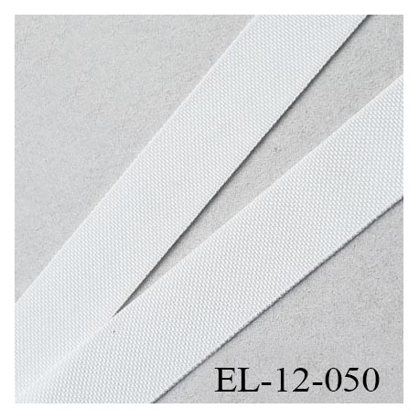 élastique lingerie 12 mm petit grain écru grande marque fabriqué en France polyamide élasthanne largeur 12 mm prix au mètre