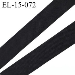 élastique lingerie 16 mm petit grain noir grande marque fabriqué en France polyamide élasthanne largeur 16 mm  prix au mètre
