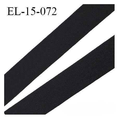 élastique lingerie 16 mm petit grain noir grande marque fabriqué en France polyamide élasthanne largeur 16 mm prix au mètre