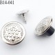 Bouton pour jean 14 mm en métal couleur métal lumineux avec le clou 14 millimètre prix pour le clou et le bouton