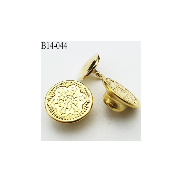 Bouton pour jeans 14 mm en métal couleur or doré avec le clou 14 millimètre prix pour le clou et le bouton