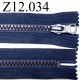 fermeture éclair longueur 12 cm couleur bleu non séparable zip nylon largeur 3,3 cm largeur du zip 5,5 mm 
