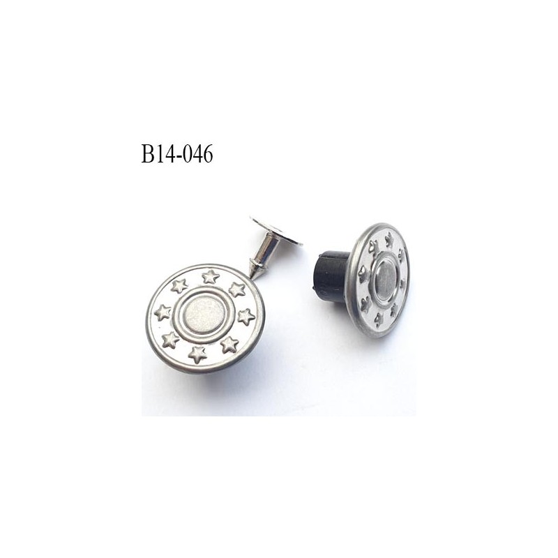 BOUTONS DE JEANS 25 MM - ARGENT