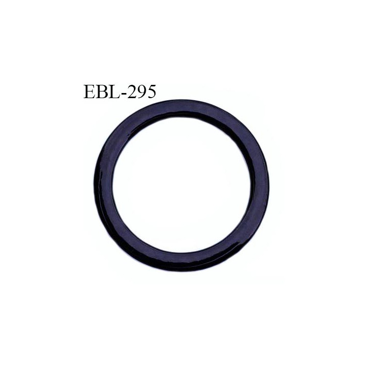 anneau métallique 8 mm plastifié noir  brillant laqué pour soutien gorge diamètre intérieur 8 mm prix à l'unité haut de gamme