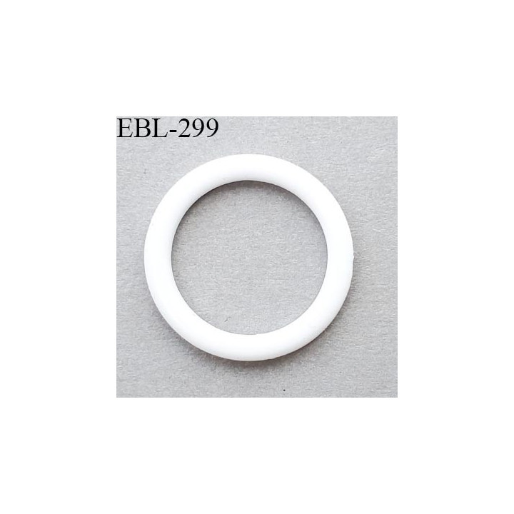 anneau de réglage 12 mm en pvc couleur blanc diamètre intérieur 12 mm  diamètre extérieur 16 mm épaisseur 2 mm