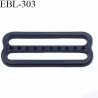 réglette 24 mm réglage de bretelle soutien gorge pvc noir avec picot pour bloquer la bretelle largeur intérieur 24 mm