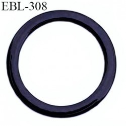 anneau métallique 8 mm plastifié noir brillant laqué pour soutien gorge diamètre intérieur 8 mm prix à l'unité haut de gamme