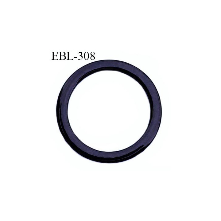anneau métallique 8 mm plastifié noir  brillant laqué pour soutien gorge diamètre intérieur 8 mm prix à l'unité haut de gamme