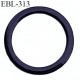 anneau métallique 9 mm plastifié noir brillant laqué pour soutien gorge diamètre intérieur 9 mm prix à l'unité haut de gamme