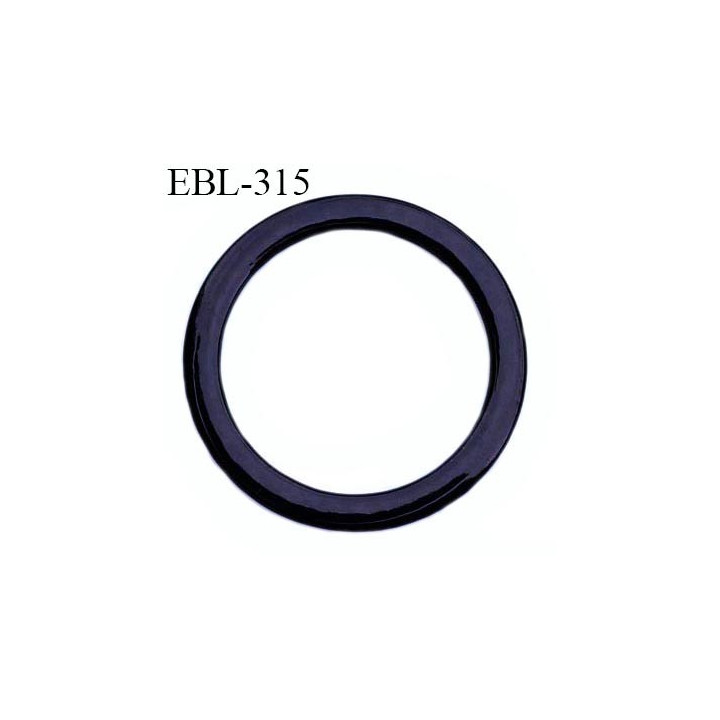 anneau métallique 10 mm plastifié noir  brillant laqué pour soutien gorge diamètre intérieur 10 mm prix à l'unité haut de gamme