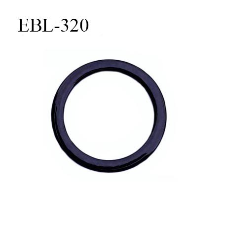 anneau métallique 9 mm plastifié noir brillant laqué pour soutien gorge diamètre intérieur 9 mm prix à l'unité haut de gamme