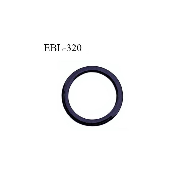 anneau métallique 9 mm plastifié noir  brillant laqué pour soutien gorge diamètre intérieur 9 mm prix à l'unité haut de gamme