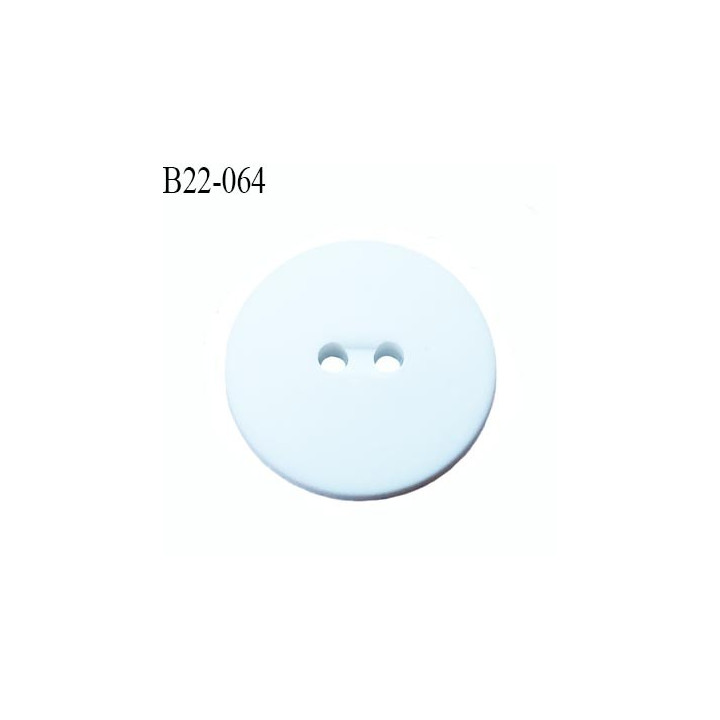 bouton en pvc 22 mm couleur naturel 2 trous diamètre 22 mm prix a la pièce
