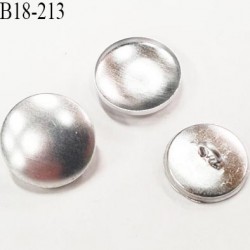 bouton 18 mm à recouvrir en métal accroche au dos avec un anneau diamètre 18 millimètres