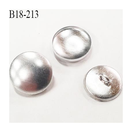 bouton 18 mm à recouvrir en métal accroche au dos avec un anneau diamètre 18 millimètres