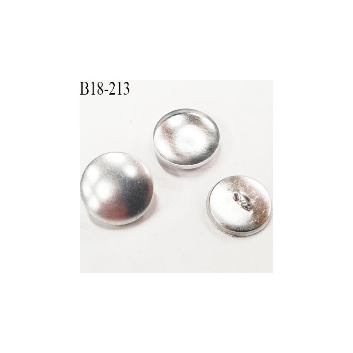 bouton 18 mm à recouvrir en métal accroche au dos avec un anneau diamètre 18 millimètres