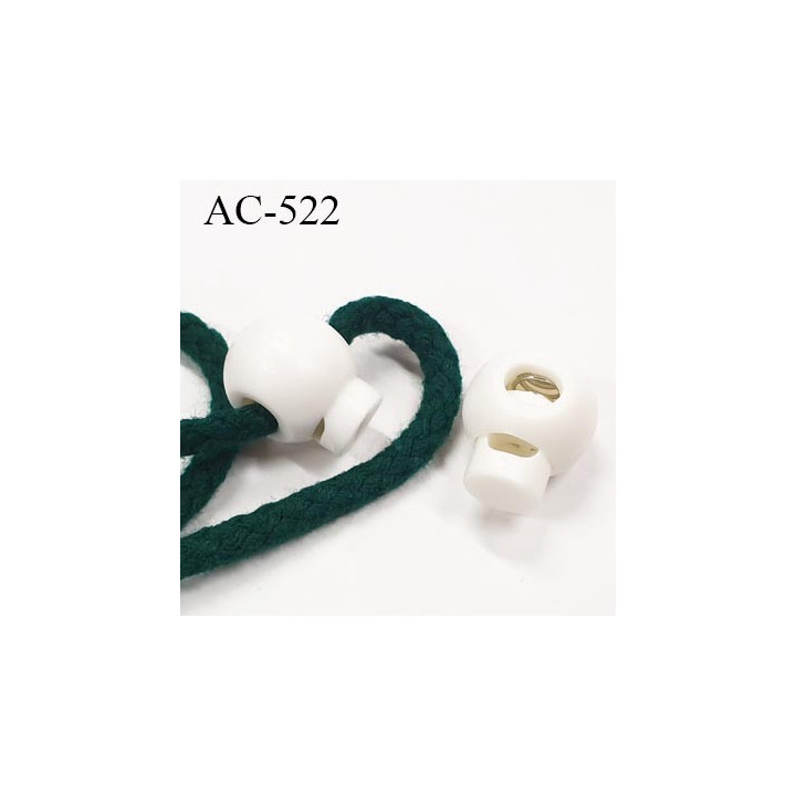 arrêt cordon stop cordon 18 mm couleur naturel passage du cordon 5 mm en hauteur et 7 mm en largeur diamètre 18 mm prix à la pcs