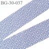 biais à plier 30 mm galon couleur bleu blanc à motifs très doux agréable au touché largeur 30 mm prix au mètre