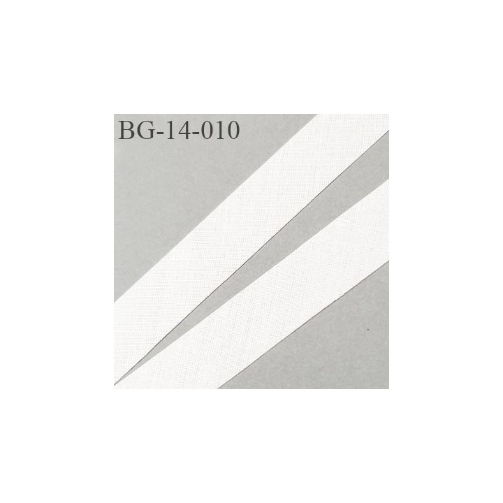 biais à plier 14 mm galon couleur naturel synthétique aspect comme le coton largeur 14 mm prix au mètre